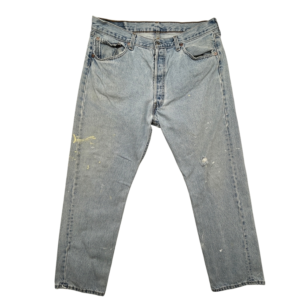 Vintage Levis 501 Jeans Mens 36x29 Made in USA Distressed Paint Y2K 501-0134